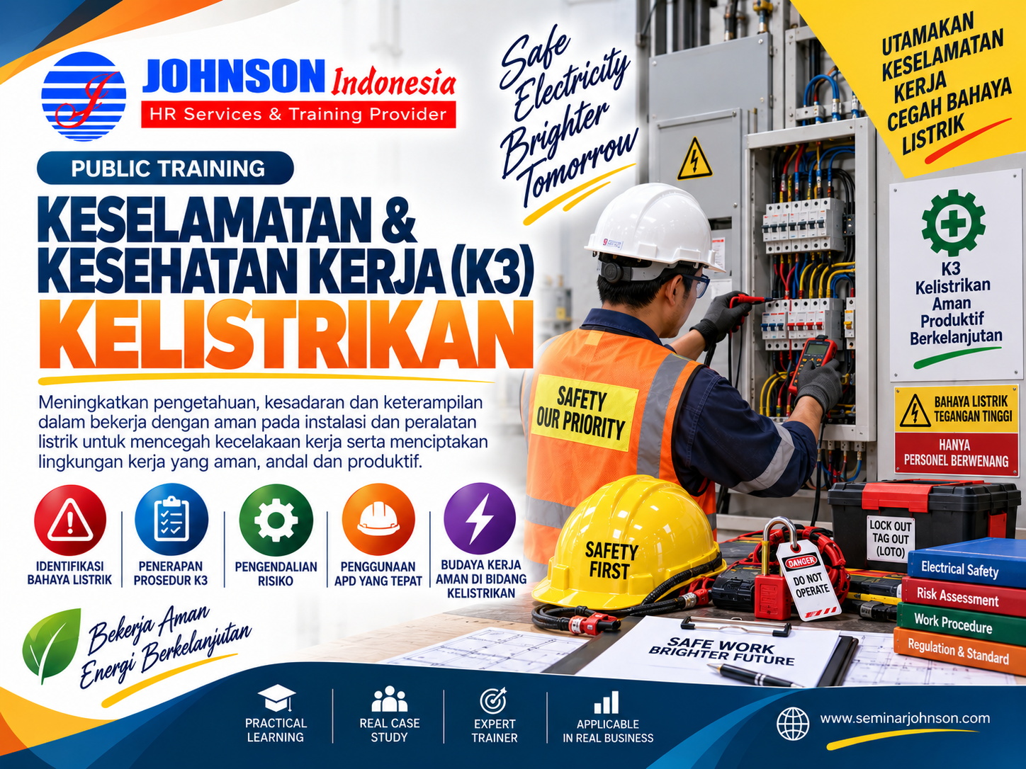 = Training Keselamatan & Kesehatan Kerja (K3) Kelistrikan - K3 Listrik
