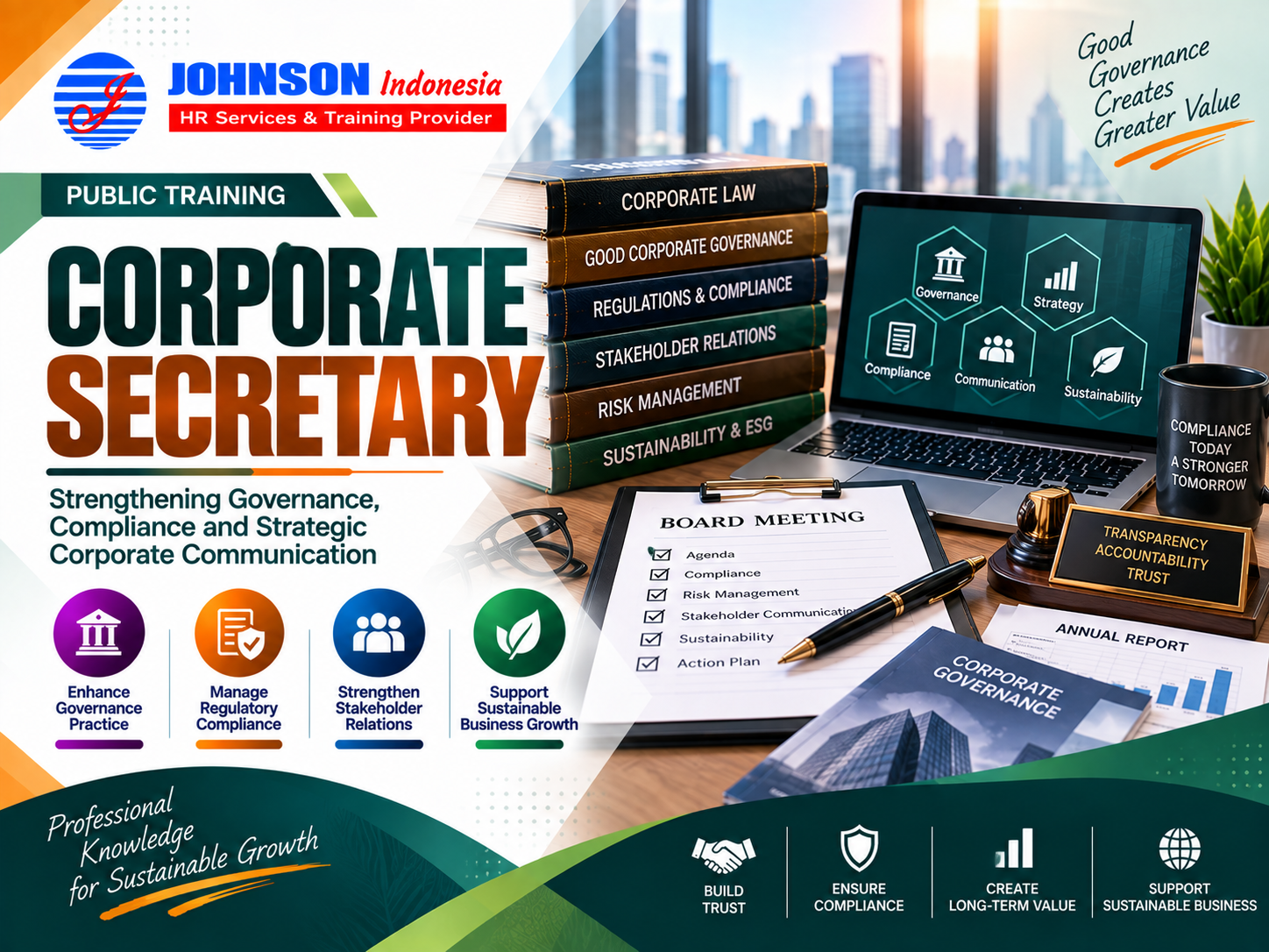 = Training Corporate Secretary Johnson Indonesia