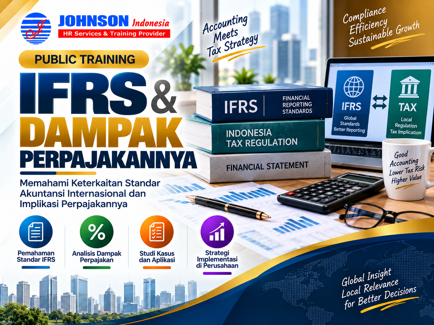 = Training IFRS dan Dampak Perpajakannya Johnson Indonesia