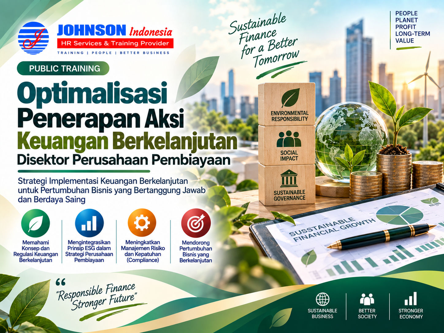 = Training Optimalisasi Penerapan Aksi Keuangan Berkelanjutan Disektor Perusahaan Pembiayaan