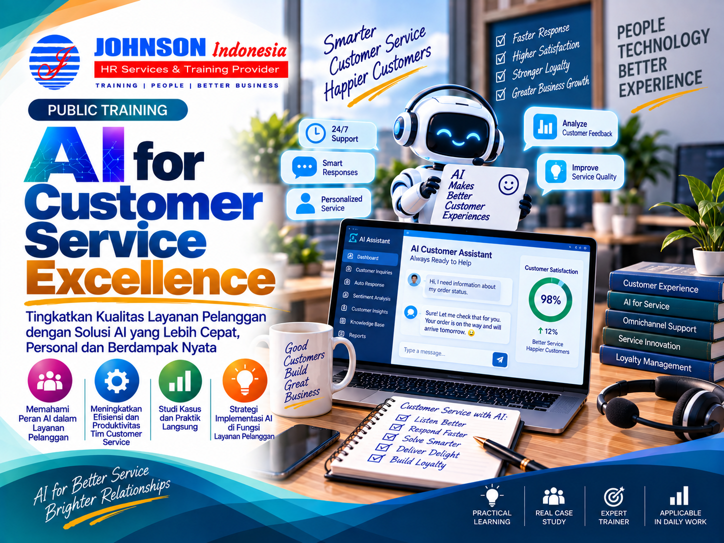 = Training AI for Customer Service Excellence Johnson Indonesia